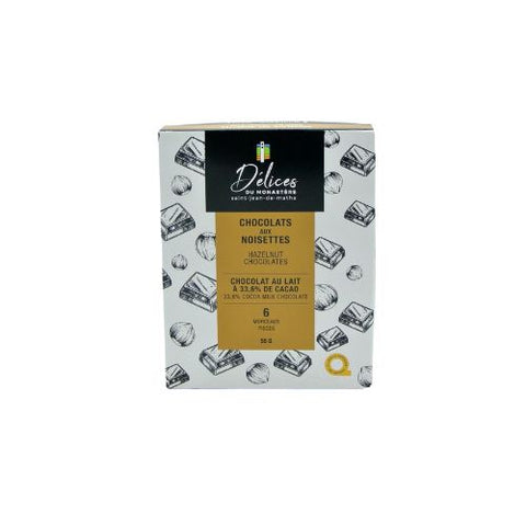 DDM chocolats au lait avec centre aux noisettes 6u