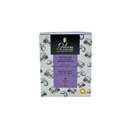 DDM Chocolat noir avec centre de raisin-porto 6u