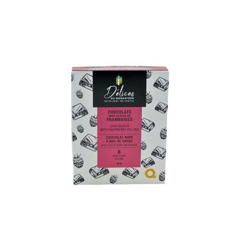 DDM chocolats noirs avec centre à la framboise 6u